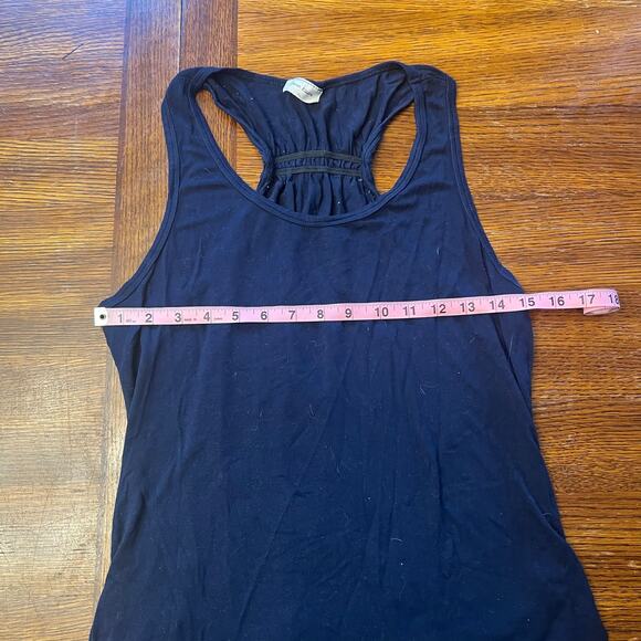 Free Kisses Navy Ruched Racerback Tank XL - Picture 5 of 9